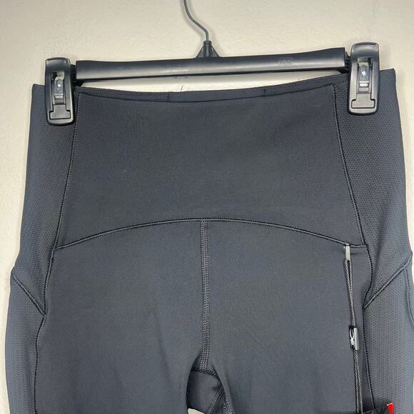 NWT Spyder Active Women's High-Waisted Leggings Base Layer Sz S Black Quick Dry - Picture 2 of 13